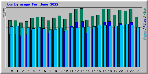 Hourly usage for June 2022